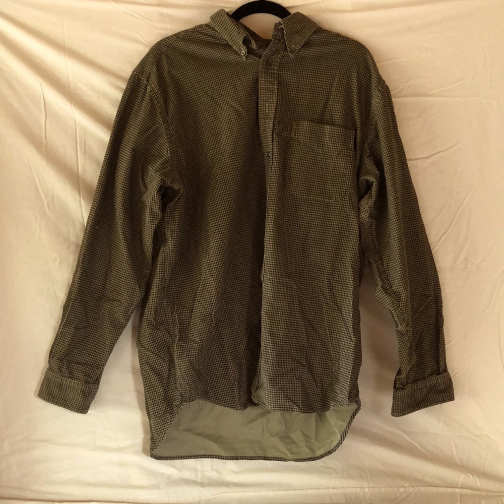 Eddie Bauer Flannel, Size Tall L, Shades of Brown